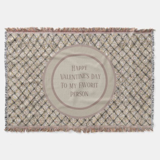 Happy Valentine's Day to My Favorit Person, Modern スローブランケット (正面)