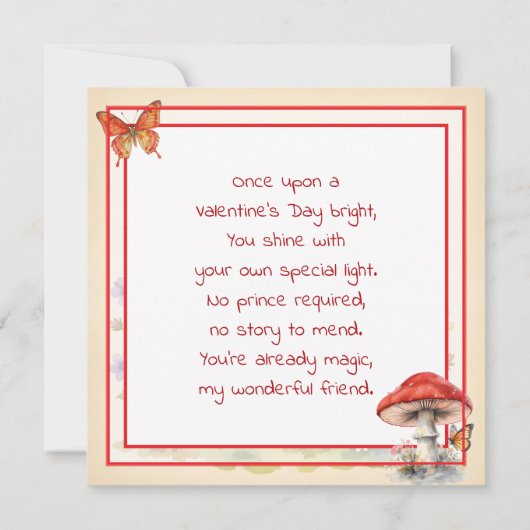 Happy Valentine's Day to Single Ladies カード (裏面)