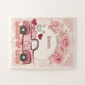Happy Valentines Day Truck Loads of Love Heart Kid ジグソーパズル (横)