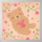 Happy Valentine's Day with Teddy Bear ポスター (正面)