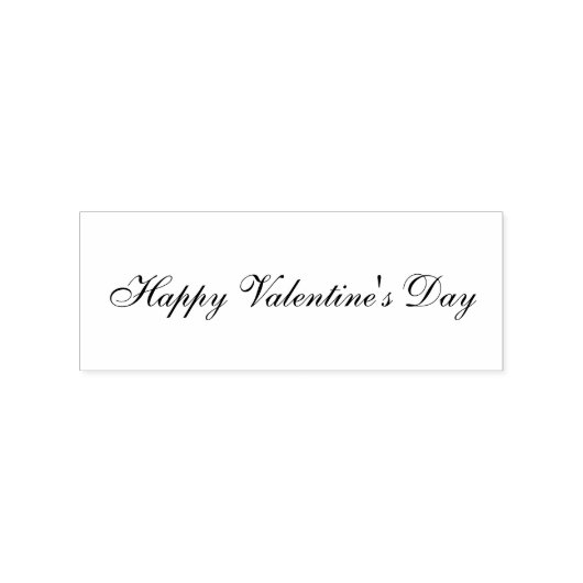 Happy Valentines Day Wooden ラバースタンプ (押印)