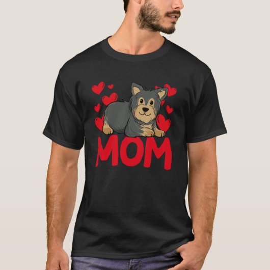 Happy Valentine's Day Yorkshire Mom Mothers Day Va Tシャツ (正面)
