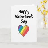 Happy Valentines Gay Card カード (黄色い花)