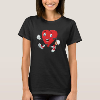 Happy Valentine's Heart  American Football Player Tシャツ
