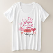 Happy Valentines "I Love You" Tシャツ (デザイン正面)
