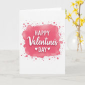 Happy Valentines Watercolor Splash Card カード (黄色い花)