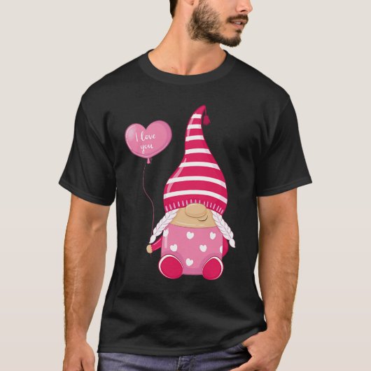 Happy Valentineu2019s日女性格言私はあなたを愛 Tシャツ (正面)