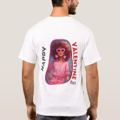 Happy Velentine's Day – の思気にいやり Tシャツ (裏面)