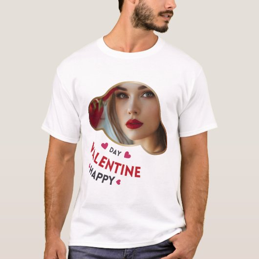 Happy Velentine's Day – エナメル Tシャツ (正面)