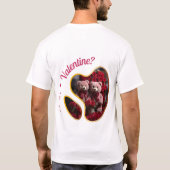 Happy Velentine's Day -ハートの宝物 Tシャツ (裏面)