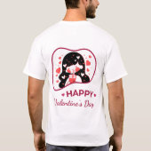 Happy Velentine's Day -ハートのDelight Love Tシャツ (裏面)