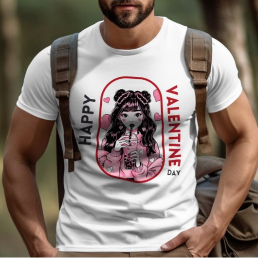Happy Velentine's Day – ロマンチックな喜び Tシャツ