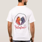 Happy Velentine's Day – 情熱的な憧れ Tシャツ (裏面)