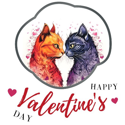 Happy Velentine's Day – 情熱的な憧れ Tシャツ