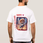 Happy Velentine's Day – 愛に満ちた愛 Tシャツ (裏面)