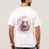 Happy Velentine's Day – 愛情を込めて統一された Tシャツ (裏面)