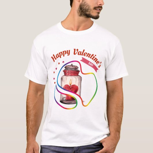 Happy Velentine's Day – 無限の献身 Tシャツ (正面)