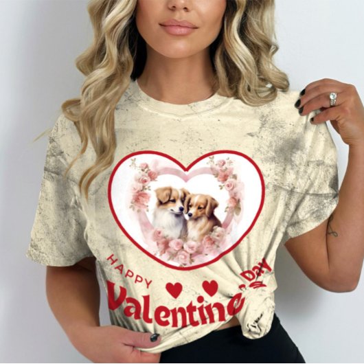Happy Velentine's Day - Adoring Devotion Tシャツ
