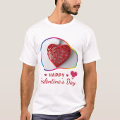 Happy Velentine's Day - Dreamy Love You Tシャツ (正面)