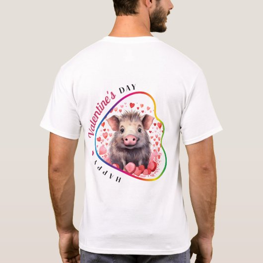 Happy Velentine's Day - Enchanted Love Tシャツ (裏面)