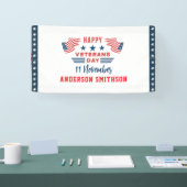 Happy Veterans Day | Patriotic Holiday 横断幕 (トレードショー)
