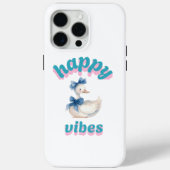 Happy Vibes Duck iPhone Case Case-Mate iPhoneケース (裏面)