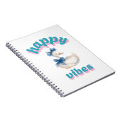 Happy Vibes Duck Notebook ノートブック (右側)