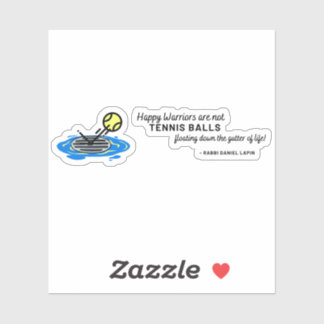 Happy Warriors are Not a Tennis Ball引用文 シール