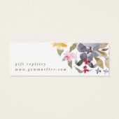 Happy Waterカラーフローラ結婚のレジストリエンクロージャ (裏面)