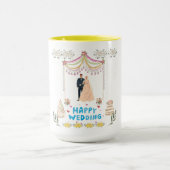 Happy wedding マグカップ (中央)