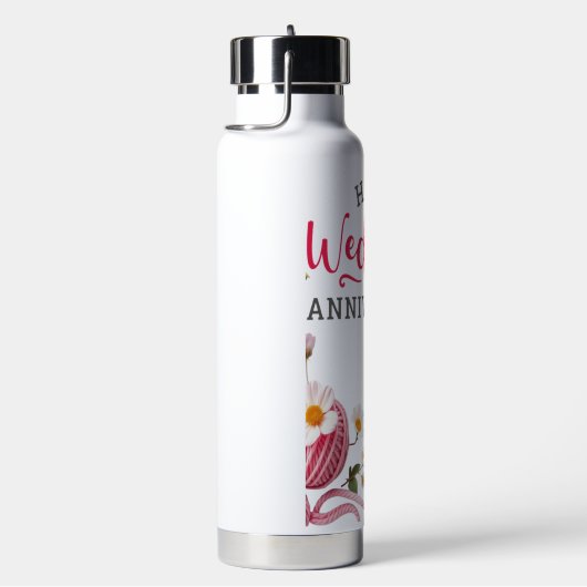 Happy wedding anniversary  ウォーターボトル (右面)