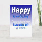 Happy wedding anniversary カード (正面)