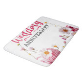 Happy wedding anniversary  バスマット (アングル)