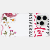 Happy wedding anniversary  Case-Mate iPhoneケース (裏面 (横))