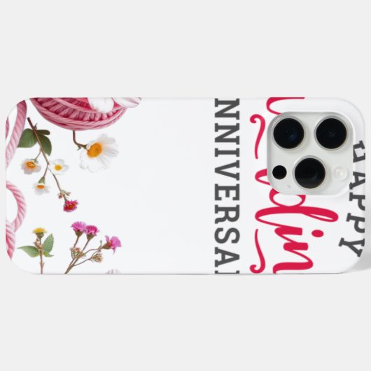 Happy wedding anniversary  Case-Mate iPhoneケース (裏面 (横))