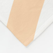 Happy wedding anniversary orange pastel lines name フリースブランケット (角)