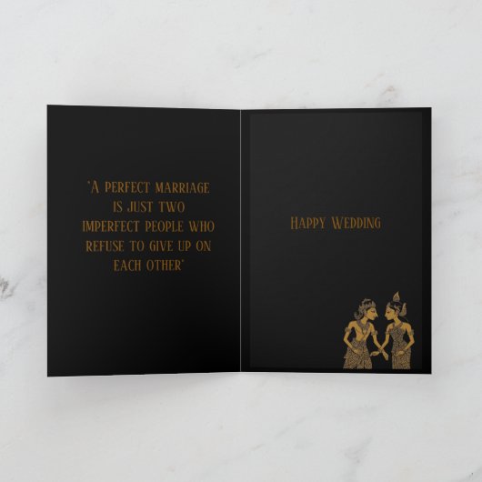 Happy Wedding Greeting Cards カード (内部)