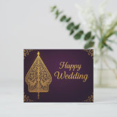 Happy Wedding Greeting Cards  ポストカード (スタンド正面)