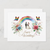 Happy wedding Greeting cards  ポストカード (正面/裏面)