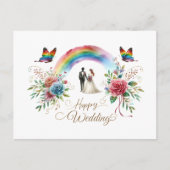 Happy wedding Greeting cards  ポストカード (正面)