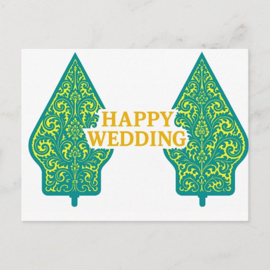 Happy Wedding Postcards ポストカード (正面)