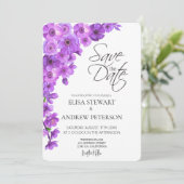 Happy Wedding Romantic Floral Wedding 招待状 (スタンド正面)