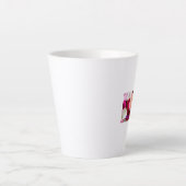 Happy Wedding – Romantic Rose Petals Celebration カフェラテマグ (正面)