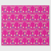 Happy Wedding Wrapping Paper – Romantic Wedding  ラッピングペーパー (フラット)