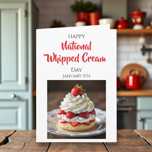Happy Whipped Cream Day | January 5th カード
