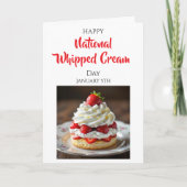 Happy Whipped Cream Day | January 5th カード (正面)