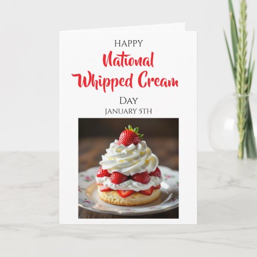 Happy Whipped Cream Day | January 5th カード (正面)