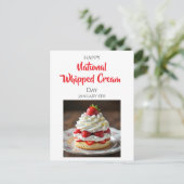 Happy Whipped Cream Day | January 5th ポストカード (スタンド正面)