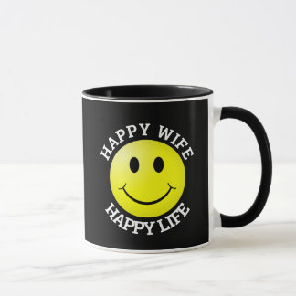 HAPPY WIFE HAPPY LIFE COFFEE MUG マグカップ