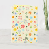 Happy Wildflower Garden Folding Card カード (裏面)